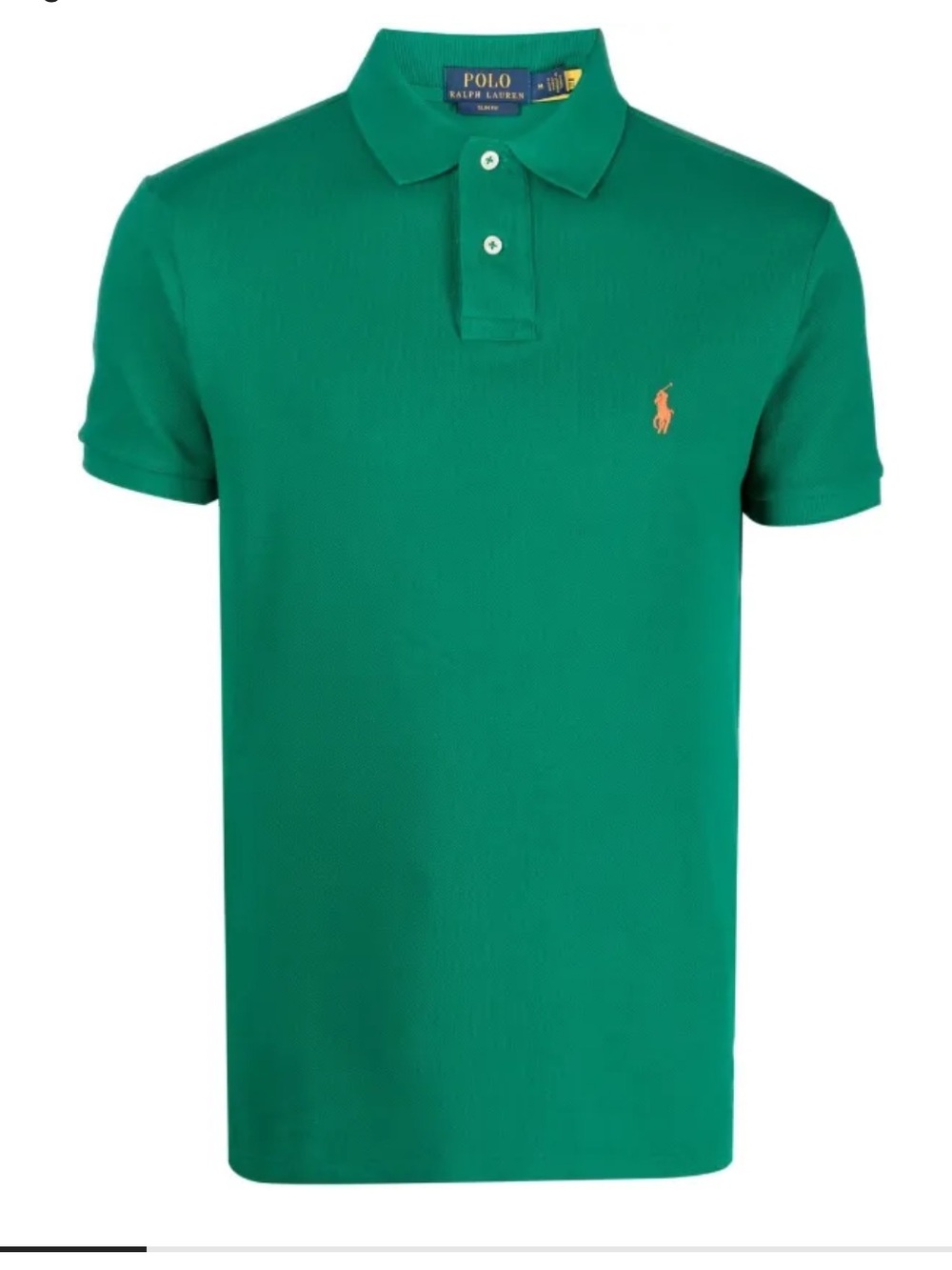 Polo by Ralph Lauren Men's Green Embroidered-Logo Polo Shirt Size XL Preppy Golf